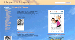 Desktop Screenshot of isegretidipitagora.com
